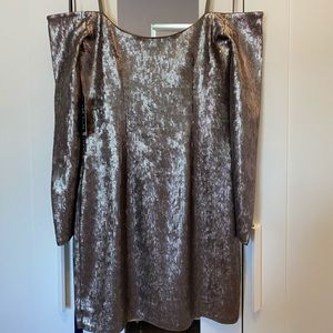 Silver/Gray Sequined EXPRESS Dress